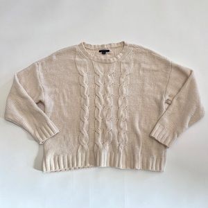 Cream, chenille sweater